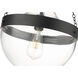 Clarra 1 Light 12 inch Matte Black Indoor Pendant Ceiling Light